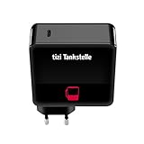 tizi Tankstelle USB-C (60W) - schwarz - PD-Ladegerät (Wandladegerät...