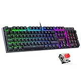 Redragon Mechanische Gaming Tastatur, QWERTZ Tastatur (Deutsches...