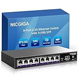 8 Port 2.5G Ethernet Switch with 10G SFP Uplink, NICGIGA Unmanaged...