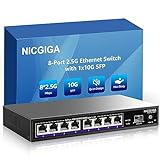 8 Port 2.5G Ethernet Switch with 10G SFP Uplink, NICGIGA Unmanaged...
