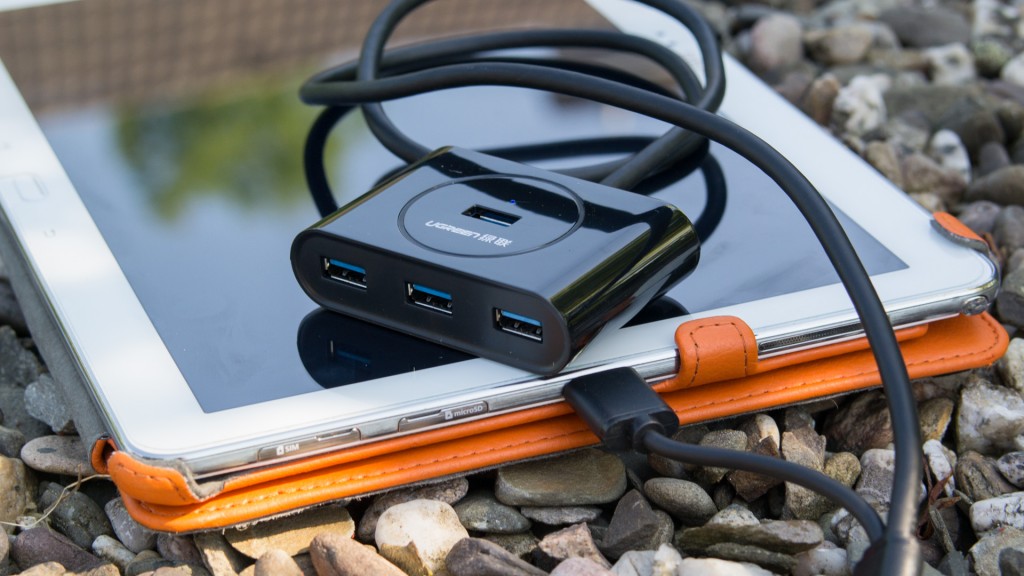Ugreen 20293 4 Ports Super Speed USB 3.0 HUB Adapter micro USB 3.0 OTG Funktion Review Test