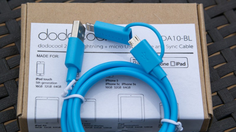 dodocool 2-in-1 Lightning USB Kabel 8pin & Micro USB Kabel