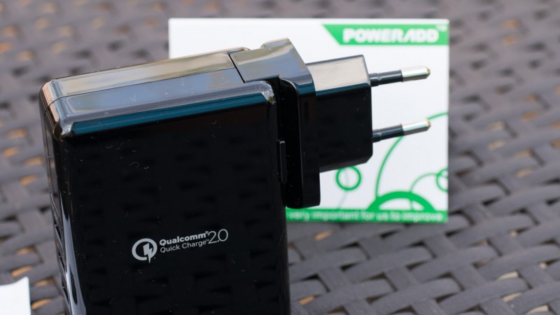 Poweradd Qualcomm Quick Charge 2.0 Ladegerät im Test Review QC2.0 Netzteil