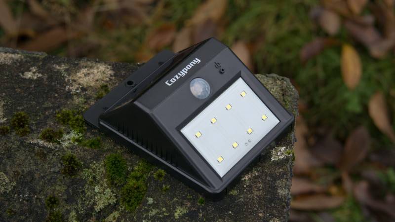 Cozypony Solarleuchte mit Bewegungsmelder Test Review Bericht outdoor Beleuchtung Lampe Solar Akku 