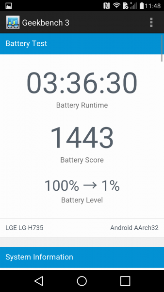 LG G4s Akku Test (2)