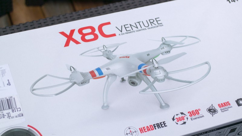Quadrocopter X8C von s-idee bzw. Syma im Test Review Kamera Drohne 