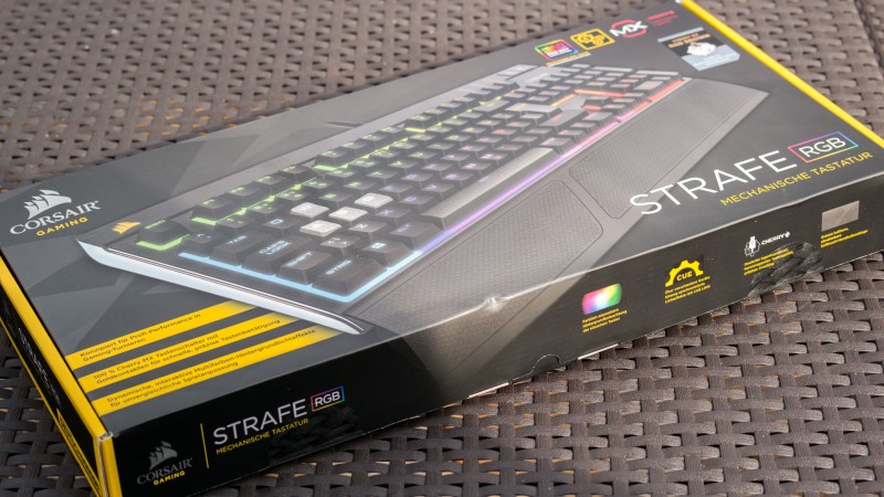 Corsair STRAFE Gaming RGB Tastatur im Test Review Cherry MX Brown Beleuchte Mechanisch Tastatur 