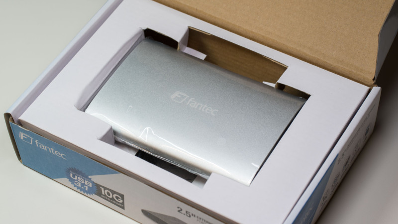 FANTEC ALU-25U31 2,5 USB 3.1 Type C Külső HDD/SSD ház - Ezüst
