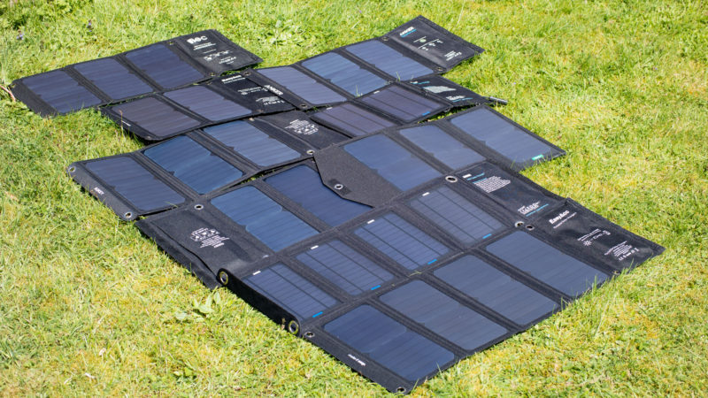 9 USB Solarladegeräte im Test von Anker, EasyAcc, AUKEY Vergleich Solar Panel-49