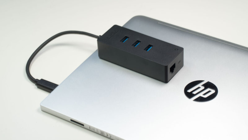 AUKEY USB C auf 3x USB 3.0 und GBit LAN HUB-Adapter im Test-3