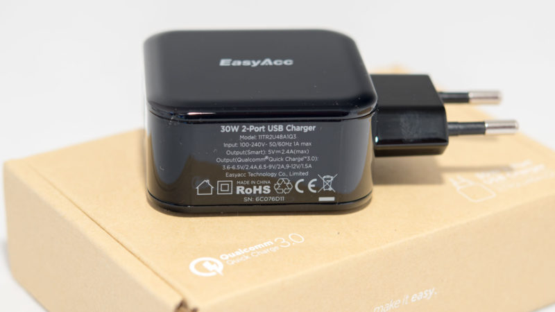 EasyAcc Quick Charge 3.0 Ladegerät Test-5