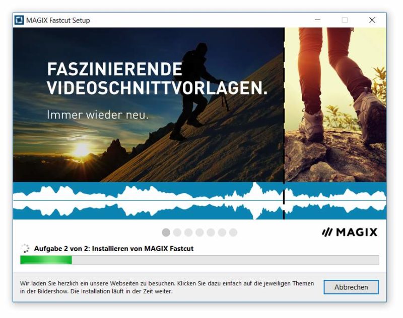 magix fastcut taking so long to load