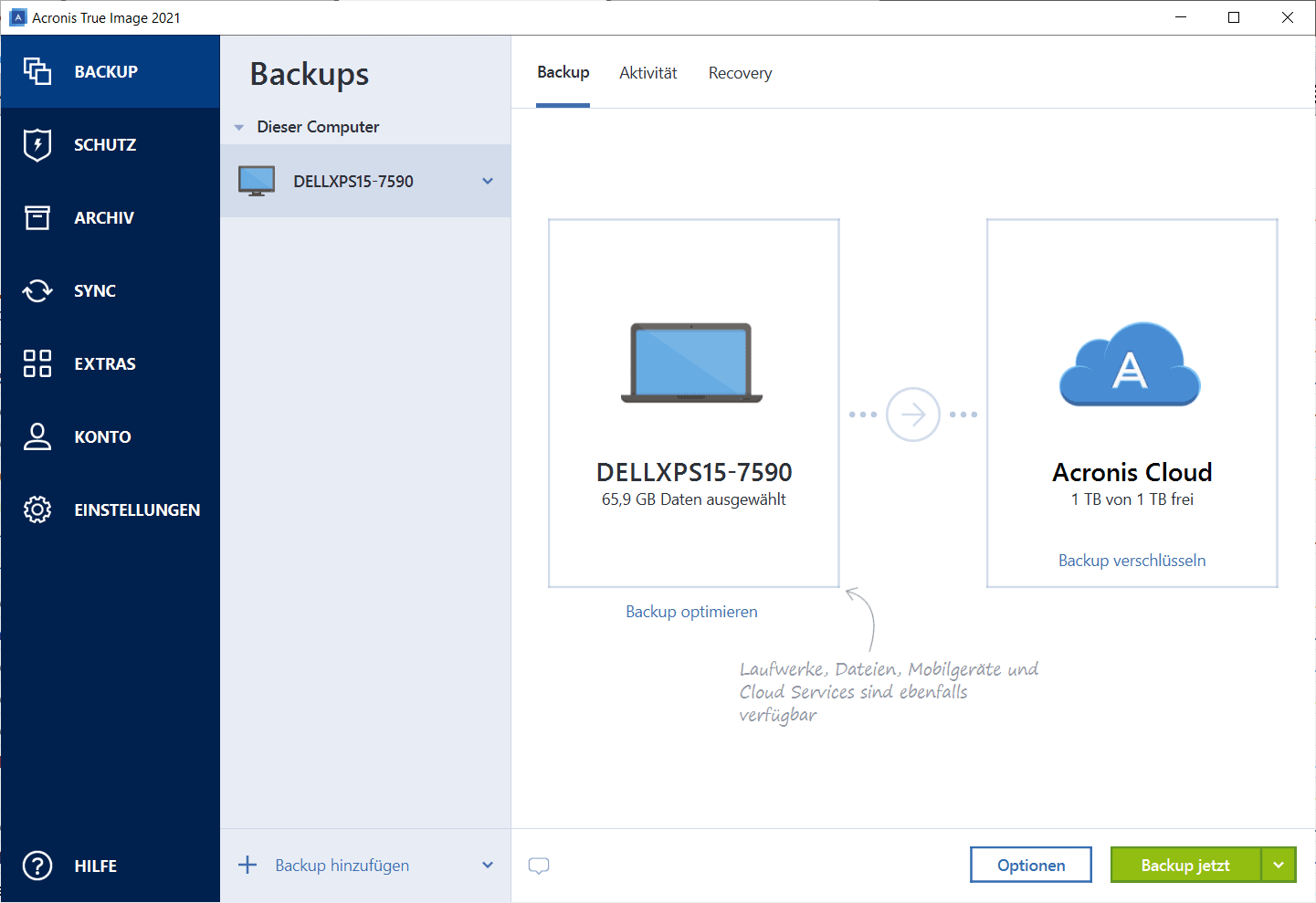 a free update is required for acronis true image