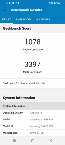 Screenshot 20210123 174736 Geekbench 5