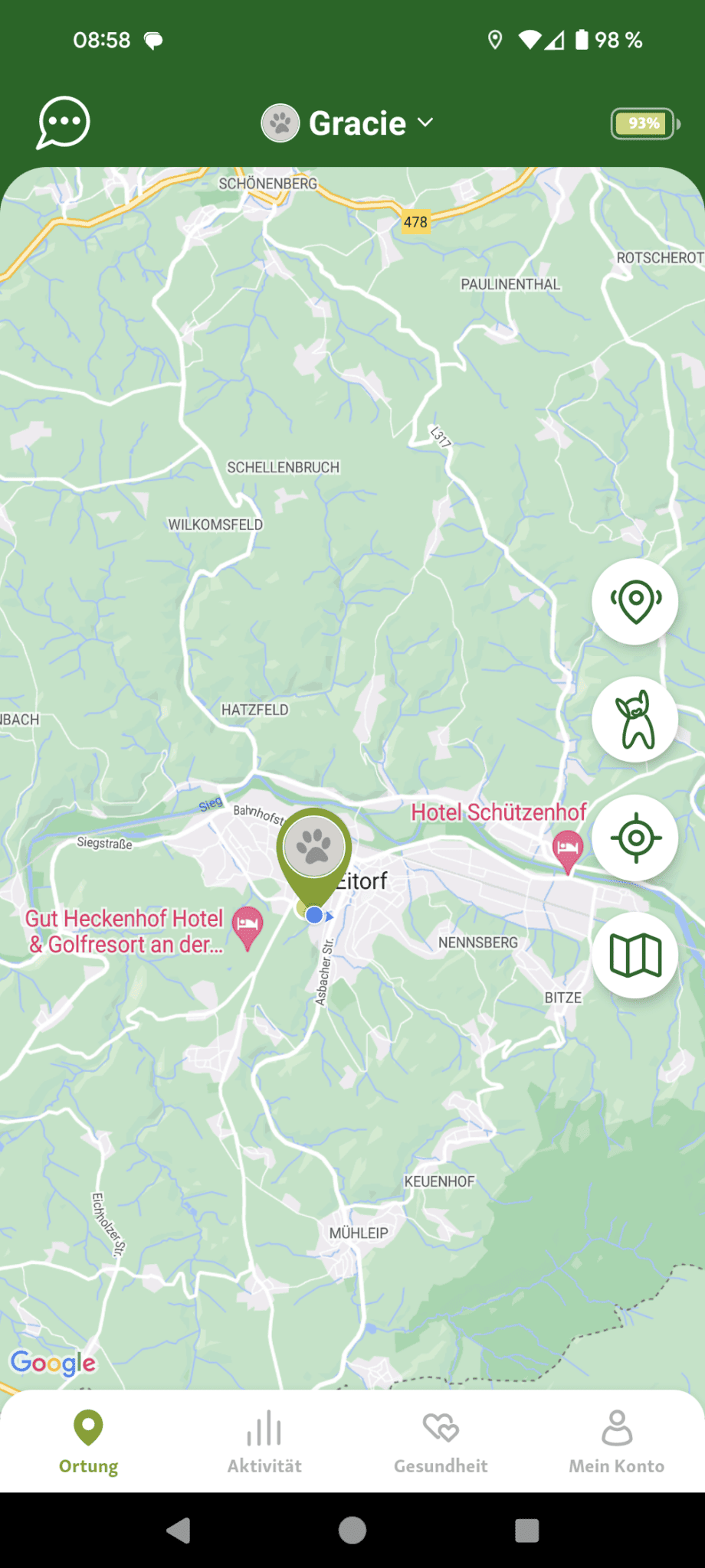 Fressnapf Tracker im Test, günstiger GPS Tracker mit NBIoT Technik