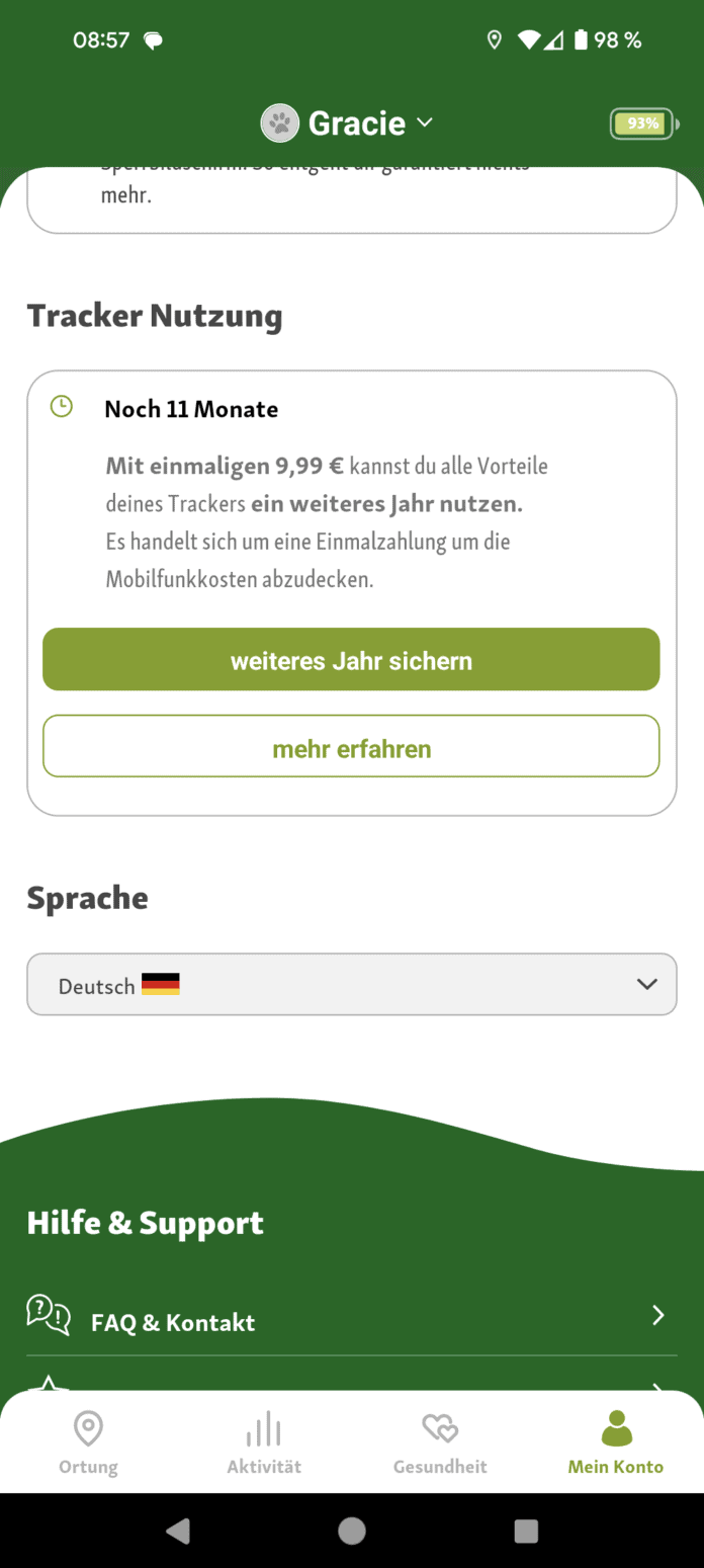 Fressnapf Tracker im Test, günstiger GPS Tracker mit NBIoT Technik
