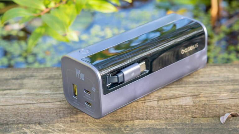 Baseus EnerGeek 145W Powerbank Test: 20000mAh mit ausziehbarem USB-C Kabel