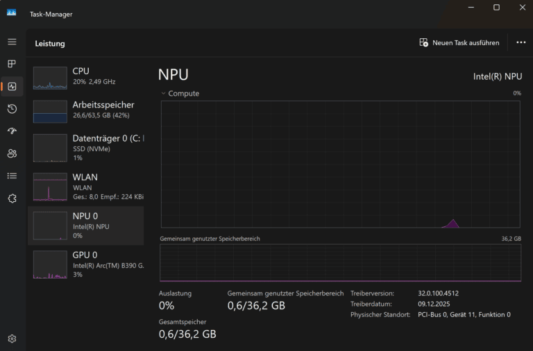 NPU unter Windows: nutzlos? (ja) Meine Meinung zur KI-Einheit