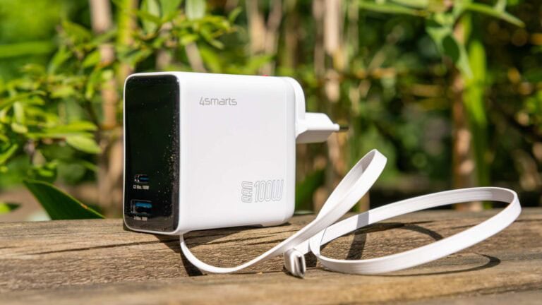4smarts GaN Flex Screen AI 100W im Test: 100 W Ladegerät mit ausziehbarem Kabel, Display und AVS